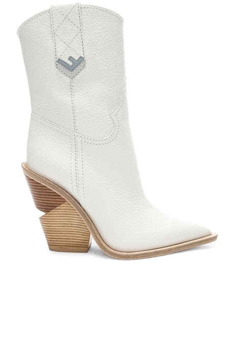 fendi cowboy boots white|fendi neoprene boots white.